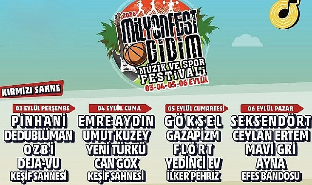 MilyonFest Didim İçin Geri Sayım Başladı