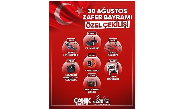 Canik'ten 30 Ağustos'a Özel Hediye Çekilişi
